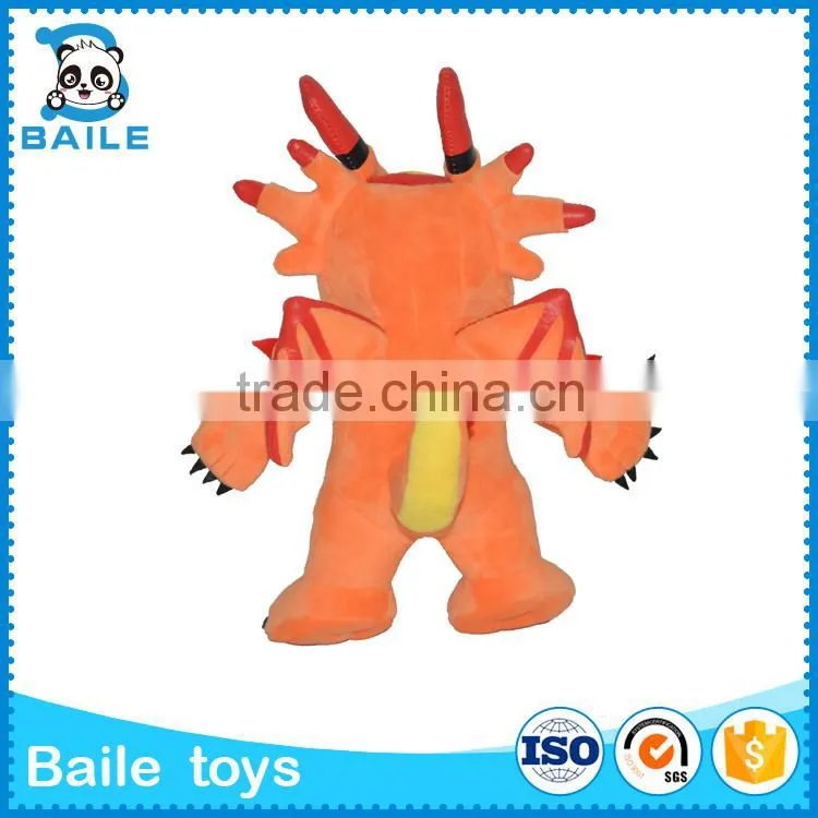 Custom design anim stuffed dragon toy wholesale