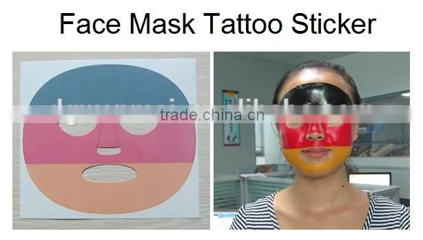 promotion sporting full face peel away kids mask tattoos