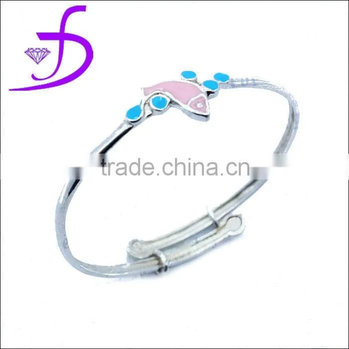 Latest Enamel Christmas Collection Jewelry Silver Enamel Bracelet Bangle