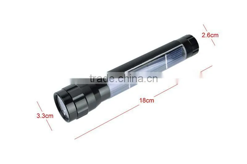 rechargeable multifunction flashlight solar led flashlight