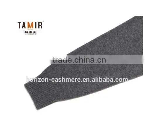 Fashion Men Cashmere Cable Custom Knit Sweater, Men Simple Argyle Grey Sweater