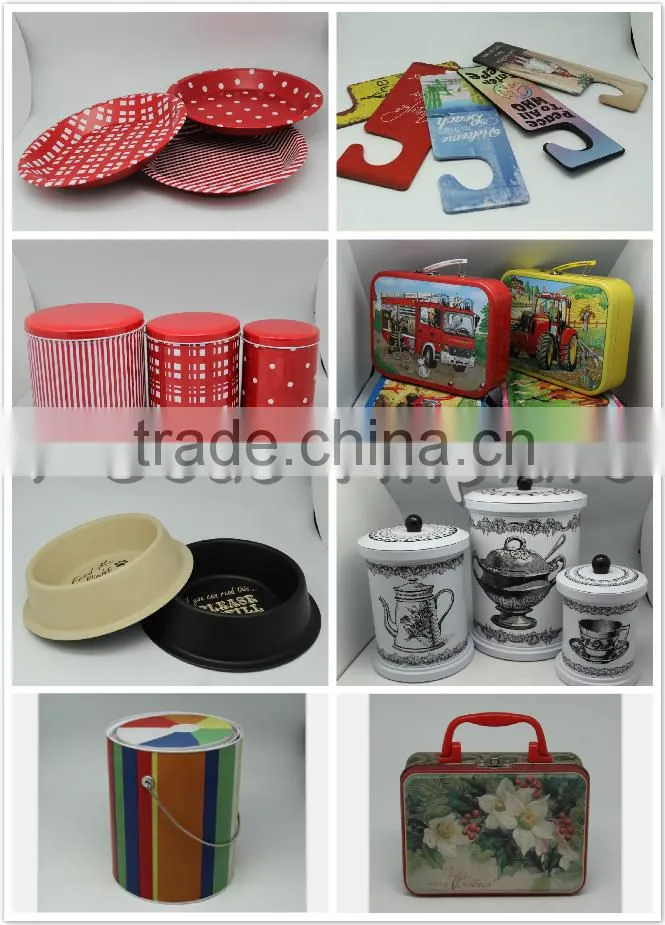 Square food grade big size candy metal tin box , custom biscuit / cracker / cookies case
