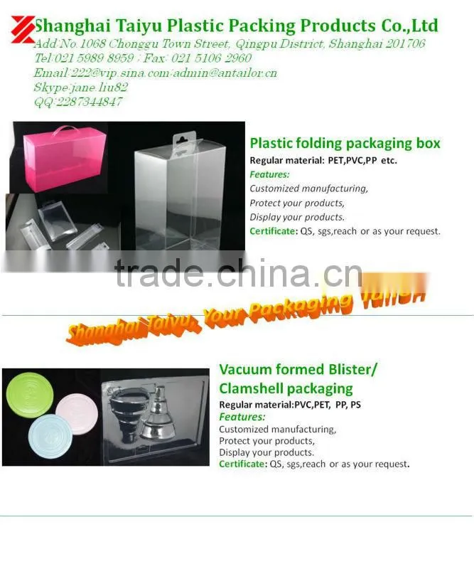 clear natural PP plastic tray