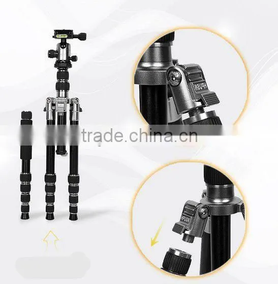 Cheapest camera stand reversible aluminum tripod for DSLR and camcorder