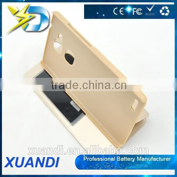 China manufacturer supply leather pu wallet for xuandi mate7