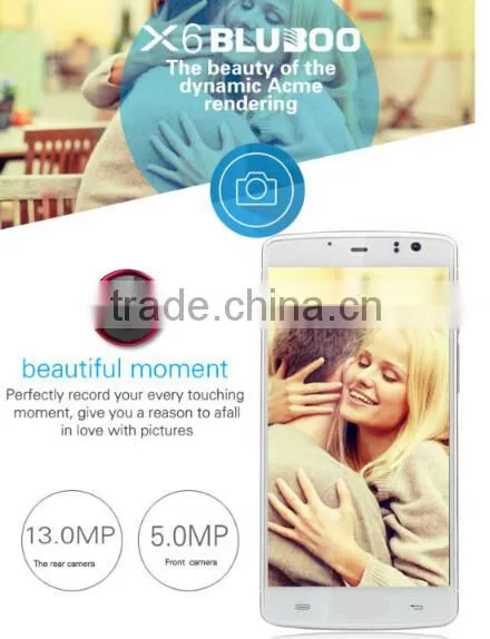 X6 4G LTE Mobile Phone MTK6732 64bit Quad Core Android 5.0 Lollipop 1GB RAM 5.5" 13MP Dual SIM Fingerprint GPS