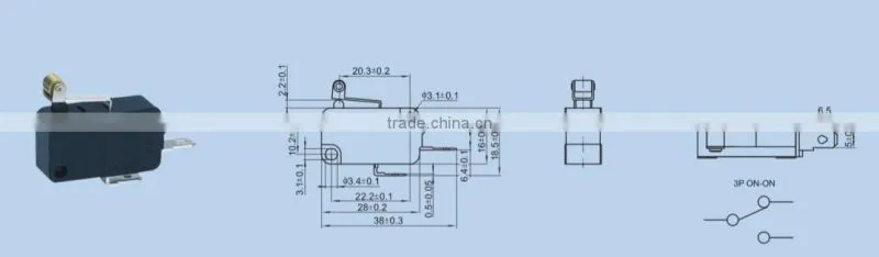 Hight quality Miniature Micro Switch KW7-03-5