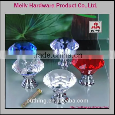 Luxury design crystal kitchen handles knobs