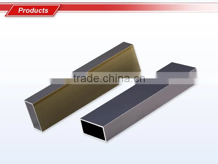 Customized aluminum alloy for aluminum square pipe and profile tube with different surface