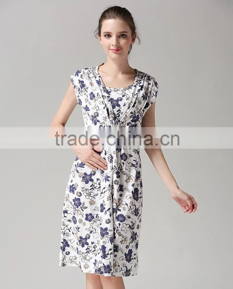 Maternity dresses nursing clothes Breastfeeding Dresses for Pregnant Women