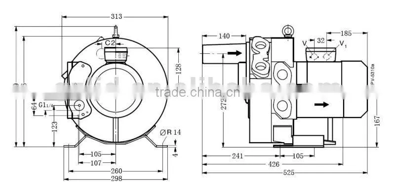 electric air pump,ring air blower,industrial air vacuum pump