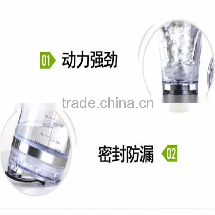 18oz/20oz leakproof Protein powder shake bottle with cap Electric Portable Mixer Bottle