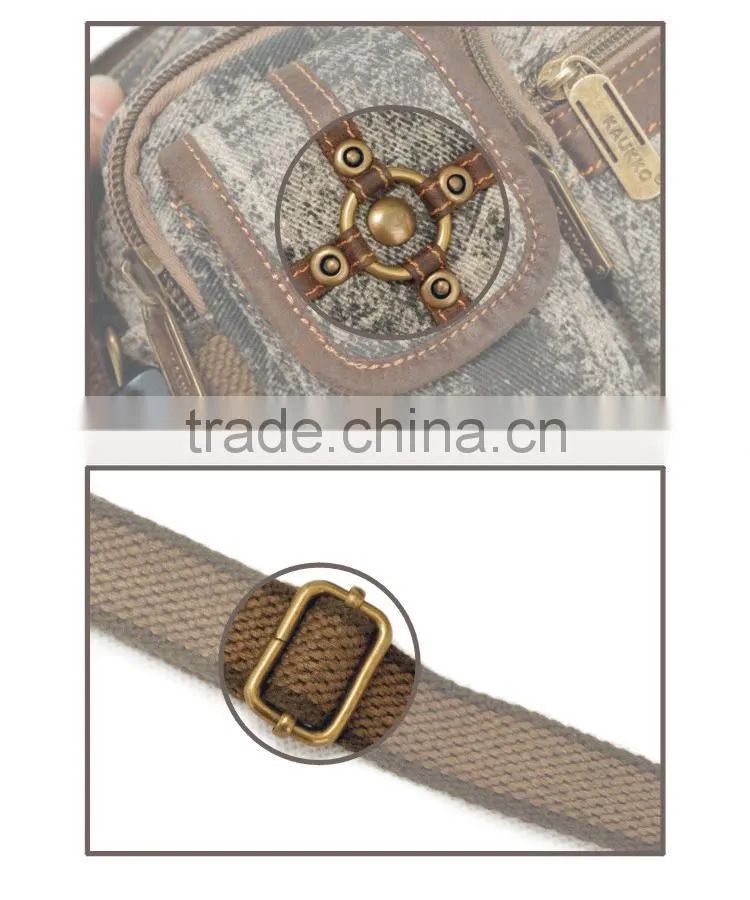 Trade Assurance Factory Khaki Color Clutch Bag Canvas Clutch Bag Canvas Men Waist Bag