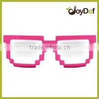 8-bit Pixel Two Tone Glasses Nerd Video Game party Pixelated Sunglasses