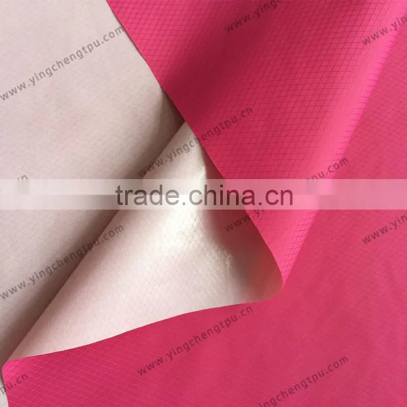 TPU Coated 30D Nylon Diamond Ripstop Fabric with Water Repellent for Lightweight Dry Storage Bag