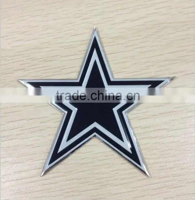 white star shaped metal sticker