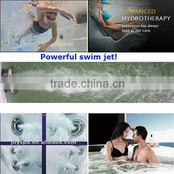 China wholesale glass window swimming pool with powerful jets (JY8603)