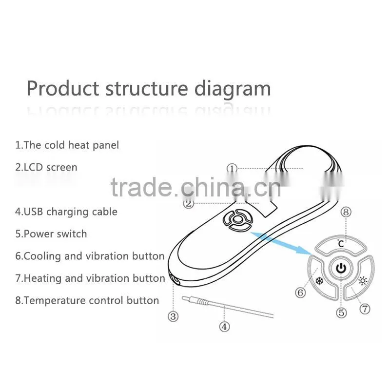 Korea and Japan cold and hot sonic with 2015 new products best pimples removal face acne treatment machine