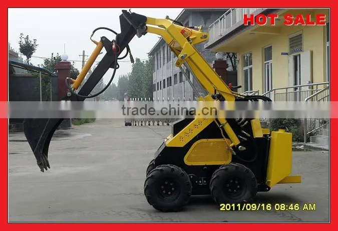 skid steer loader with attachment