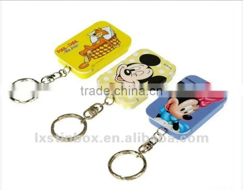 beatiful with ring tin holder key chain