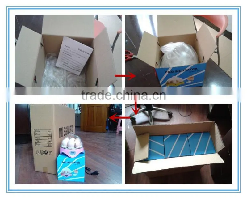 HHD EW9-7 for 7 Eggs portable 98% Hatching Rate CE Approved automatic mini icubator used from China
