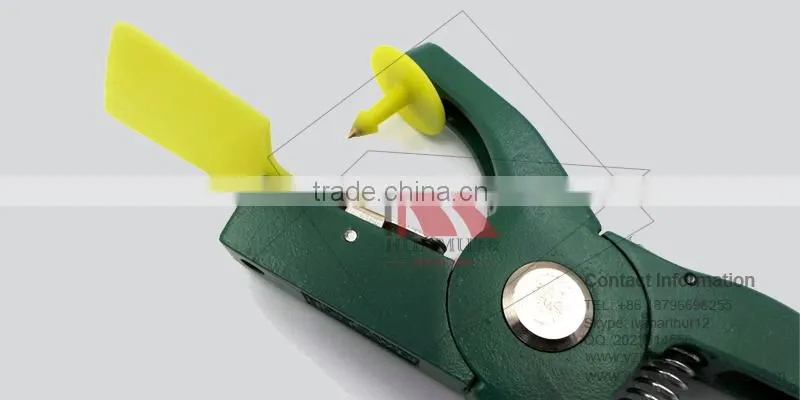 TPU ear tag for calf in yellow 60*56 mm