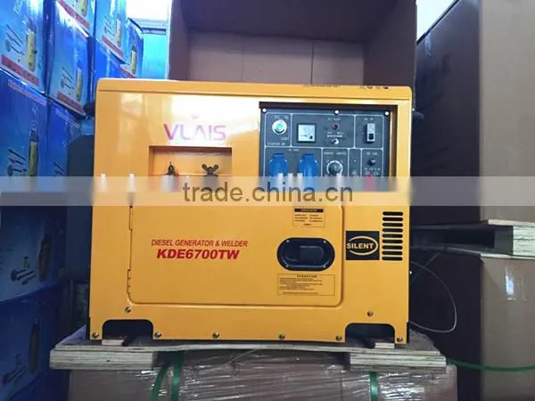 2016 Guangzhou CE silent 5kw Welder Generator portable automatic welding machine for Sale