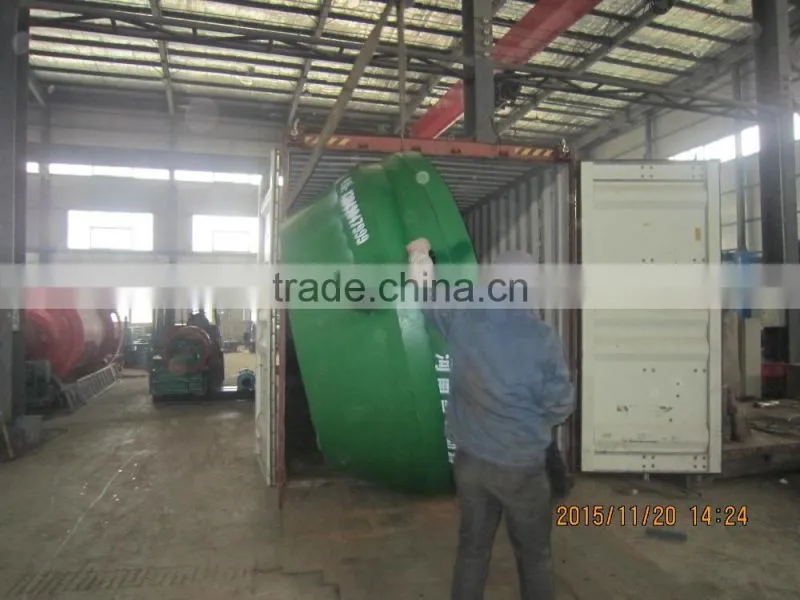 1200A wet pan mill for gold ore mining line