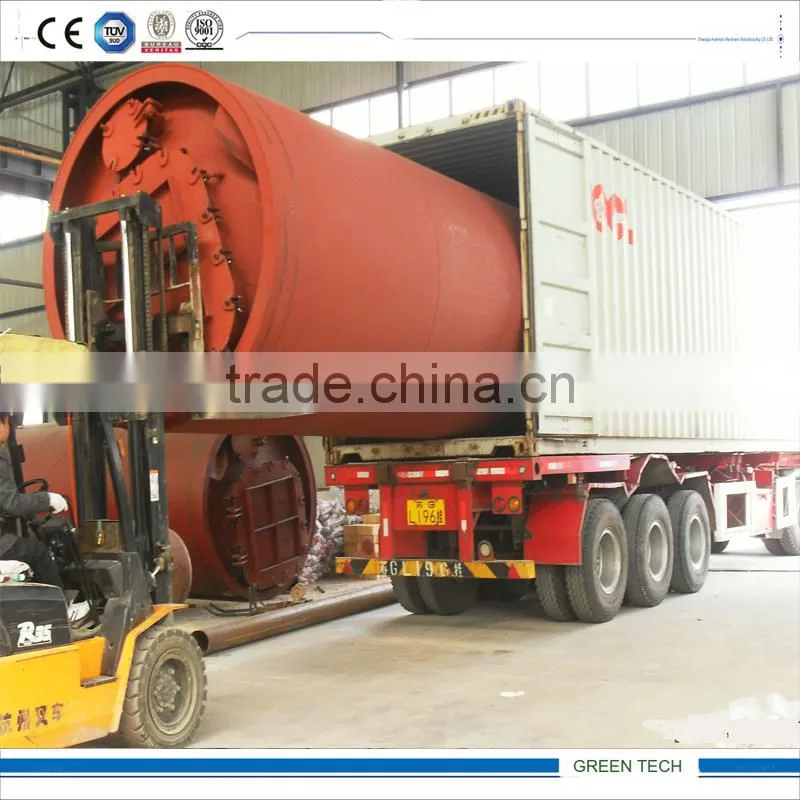 Mobile Mini Batch Type 2 Ton Plastic Pyrolysis Plant