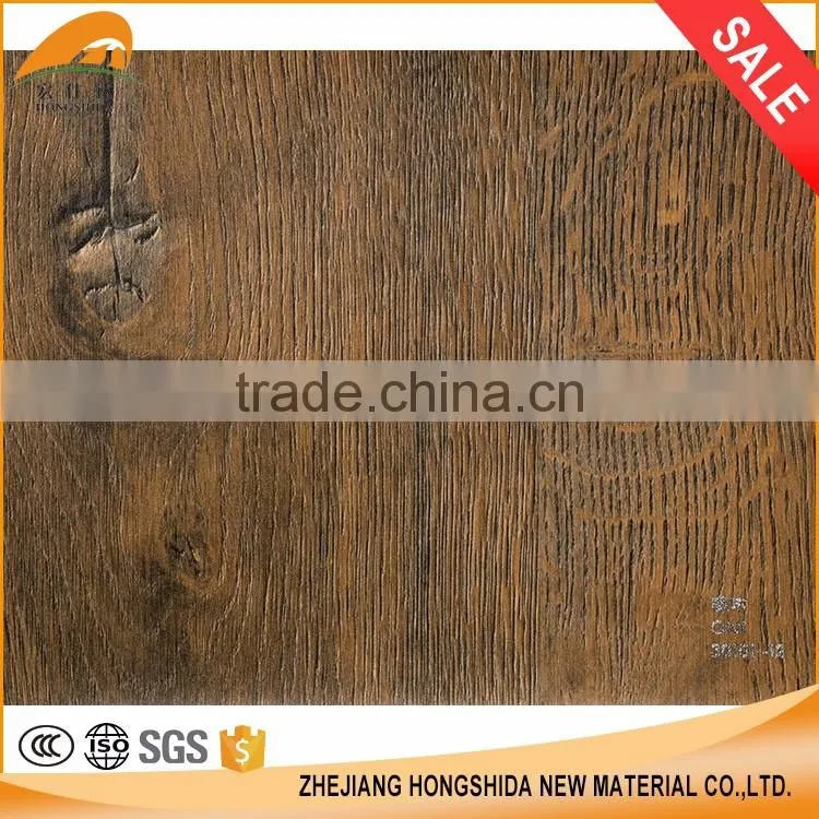 High quality normal clear non sticky wood grain vinyl lamination pvc film
