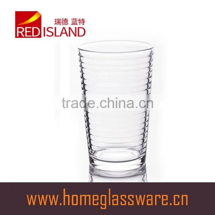 330ml clear glass cup for drinking