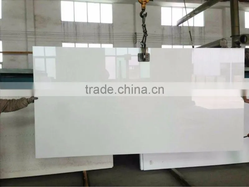 New choice white nano glass 3 artificial stone slabs