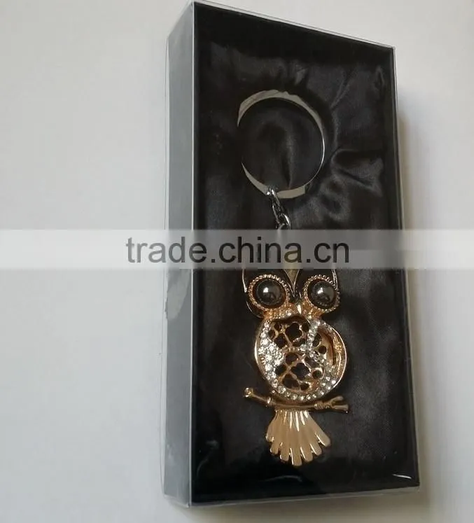 wholesale decorative heart shaped rhinestones key chain
