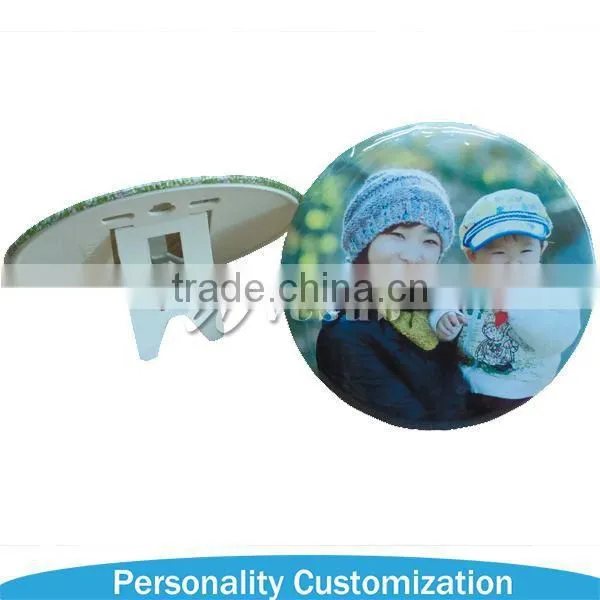 Cheap price Custom Sublimation Printing Photo Badge Button plastic Blanks