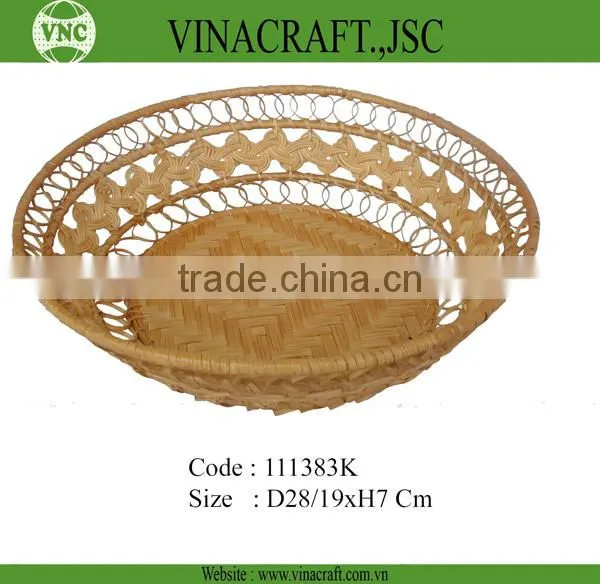 Cheap bamboo storage basket from factory