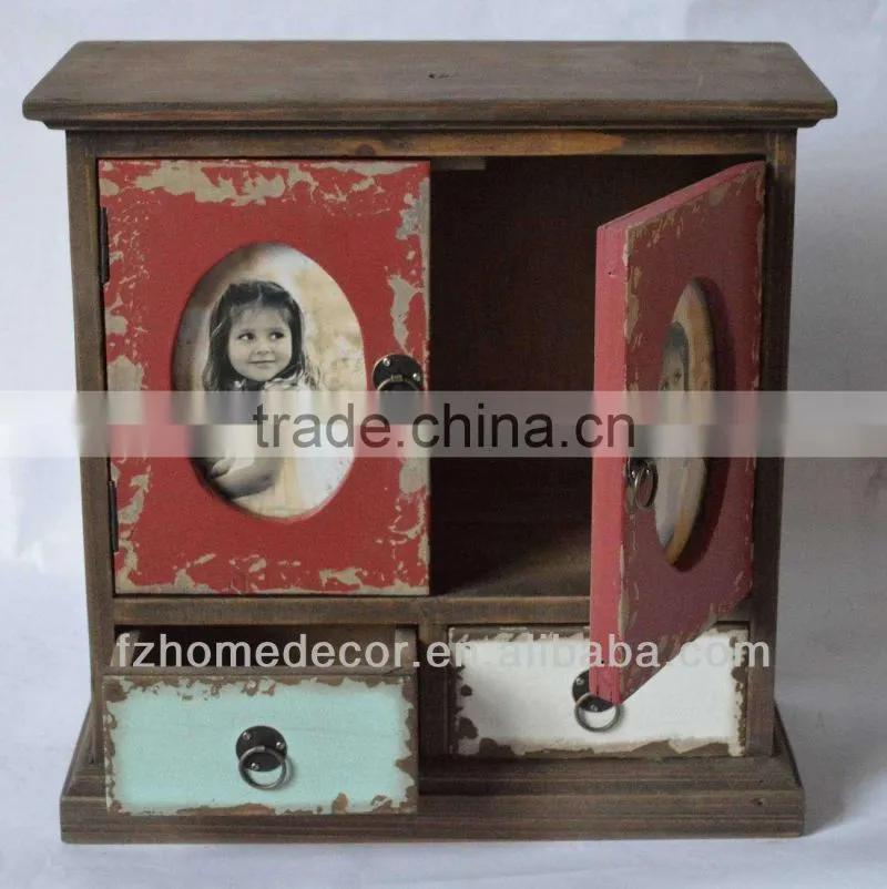 Living room cabinet furniture makeup vintage style jewelry cabinet