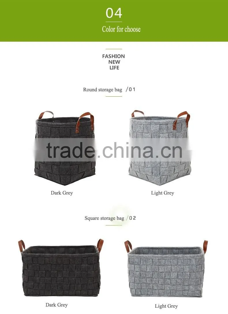 High Quality Handmade Felt Bag,Felt Storage Bags