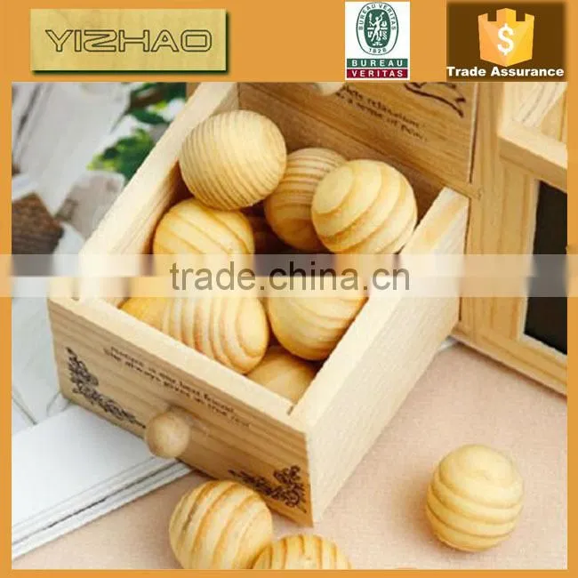 Natural unfinished carving handmade ebony cheap pine painted art 12mm wood beads with large hole
