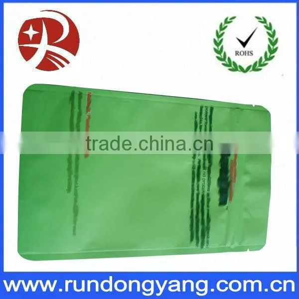 green aluminum composite standup cofee bag