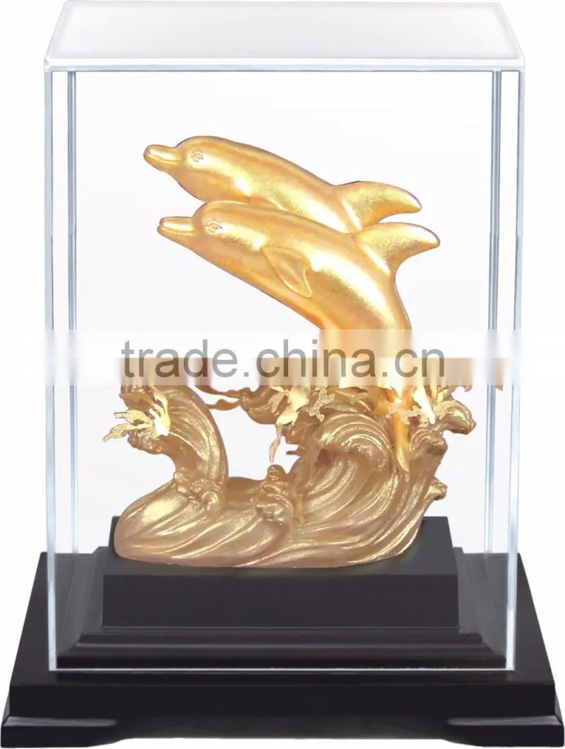 Gold foil rose in Display box promotion gift