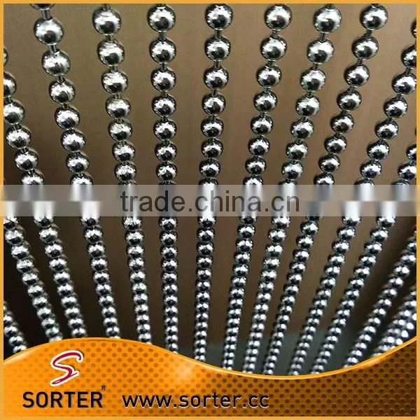 good drooping metal ball chain curtain/steel beaded chain curtain/anti static room divider