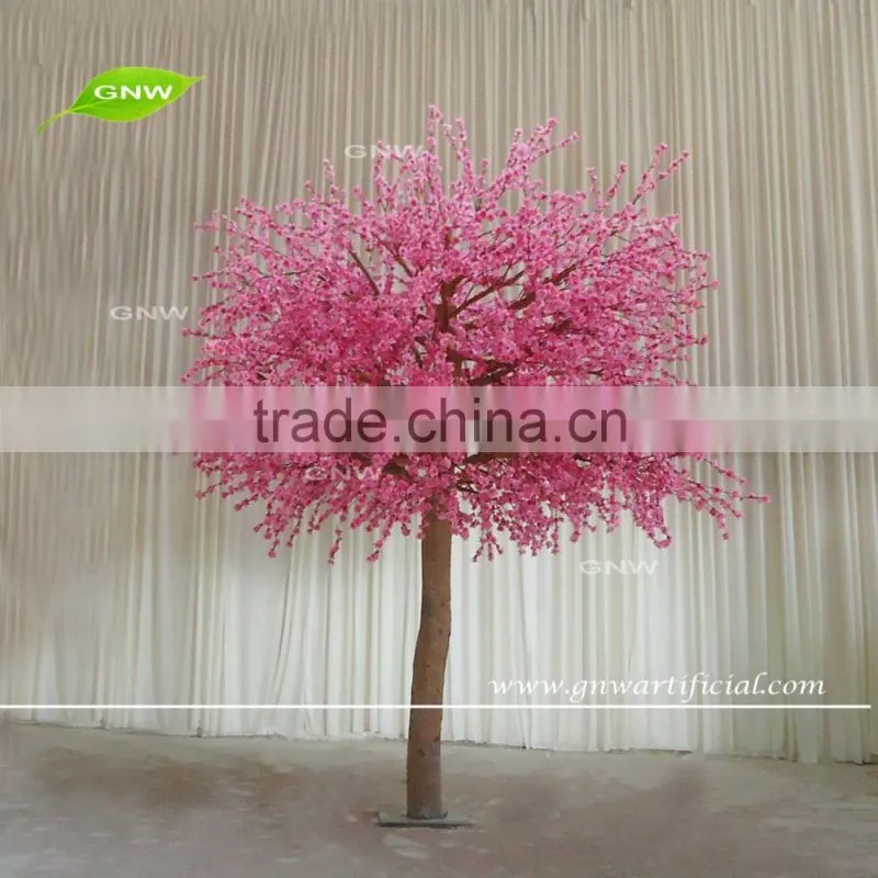 GNW BLS1604001 New coming white pink cherry blossom tree for decoration