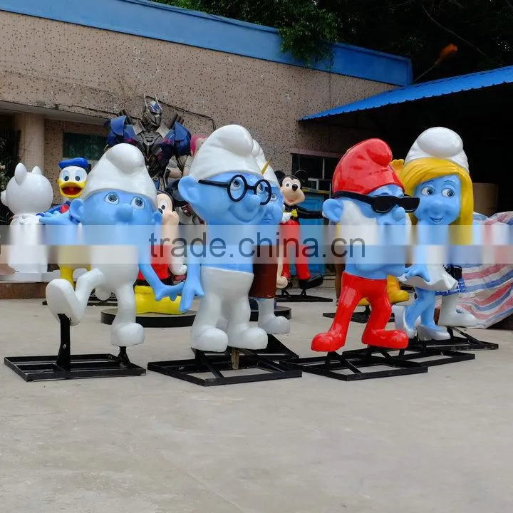 Indoor fiberglass cartoon statue