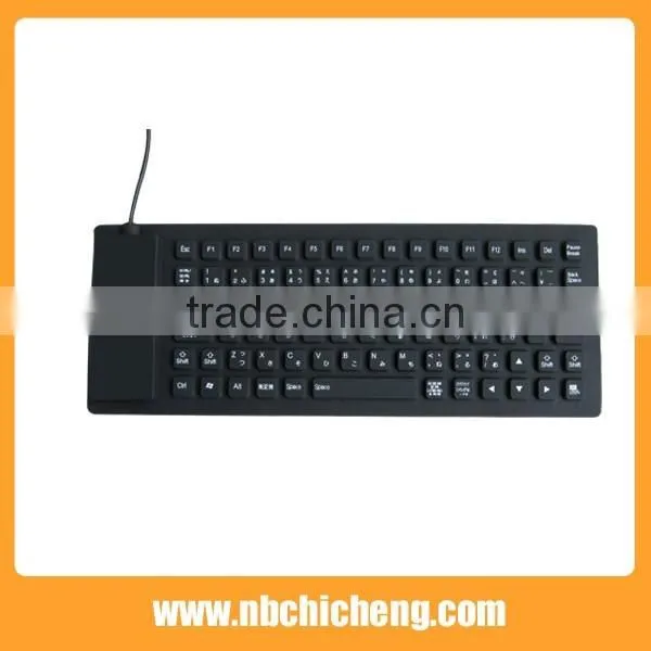 Silicon Waterproof Flexible Keyboard USB Soft Foldable Keyboard Roll Up Keyboard