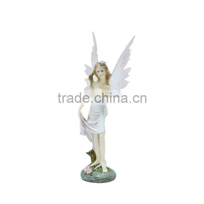 polyresin fairy sitting