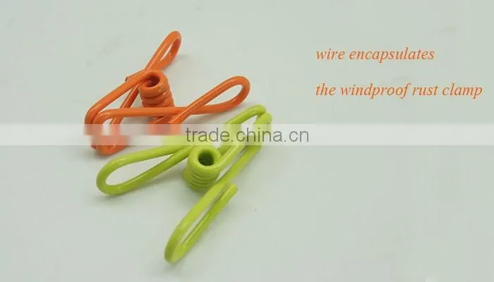 Wholesale of clothes pegs wire encapsulates decorative metal pegs