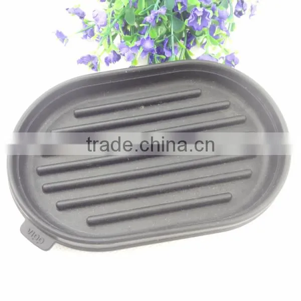 2014 brand new black silicone hanging soap holder