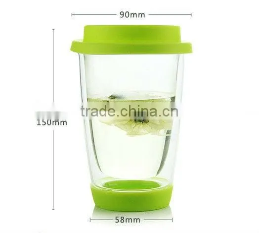 Heat Resistant Double Wall Glass Cup