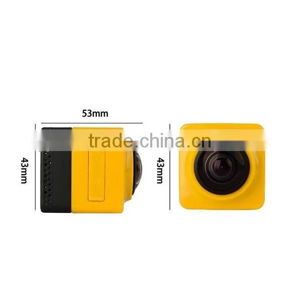 2016 newest 360 degree all viewer fish-eye camera build in wifi video action camera ,HL-322, car monitor