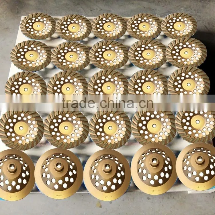 150mm turbo row waved spiral diamond grinding disc cup wheel for concrete floor 6" cutting tools abrasive polishing grinder